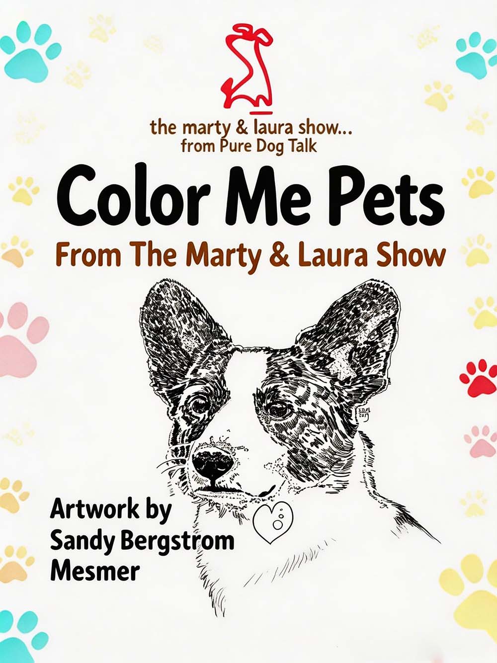 Color Me Pets: Dogs, a 10-page coloring pack